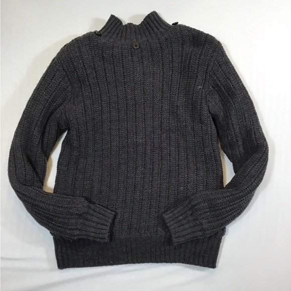 American Stitch Mens Cable Knit Sweater Jacket Size L Fleece Lined Plush Zip Up - Picture 7 of 13